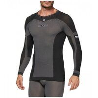 SIXS BREEZY TOUCH LONG SLEEVE ROUND NECK JERSEY BLACK CARBON